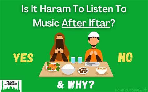 is it haram to listen to music in ramadan after iftar