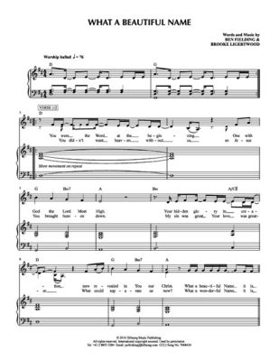 what a beautiful name piano sheet music: The Melodic Journey of Language